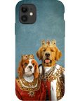 'King and Queen' Personalized 2 Pets Phone Case