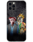 Funda personalizada para teléfono con 2 mascotas '2Paw And Notorious DOG'