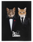 'The Catfathers' Personalized 2 Pet Blanket