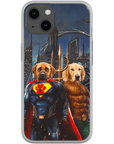 'Superdog & Aquadog' Personalized 2 Pet Phone Case