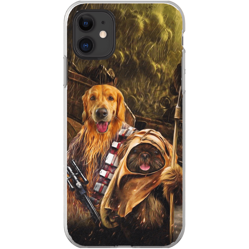 &#39;Chewdogga &amp; Dogg-E-Wok&#39; Personalized 2 Pet Phone Case