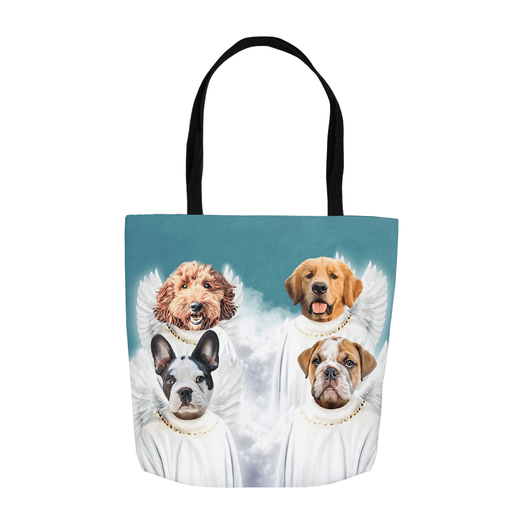 Bolsa de mano personalizada para 4 mascotas &#39;4 Angels&#39;