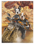 'Dogati Riders' Personalized 2 Pet Blanket