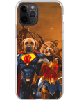 'Superdog & Wonder Doggette' Personalized 2 Pet Phone Case