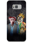 Funda personalizada para teléfono con 2 mascotas '2Paw And Notorious DOG'