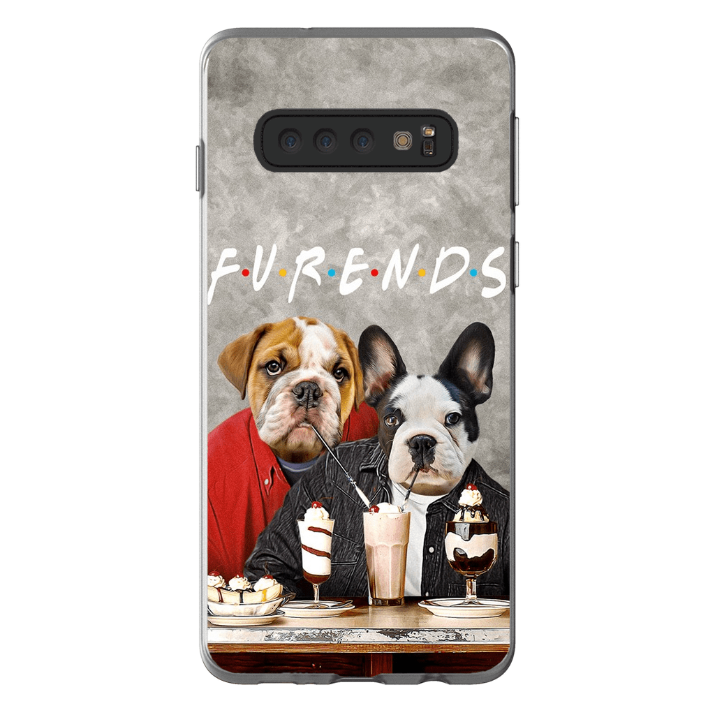 &#39;Furends&#39; Funda personalizada para teléfono con 2 mascotas