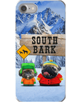 'South Bark' Personalized 2 Pet Phone Case