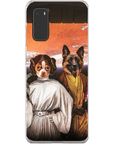 'Princess Leidown & Jedi-Doggo' Personalized 2 Pet Phone Case