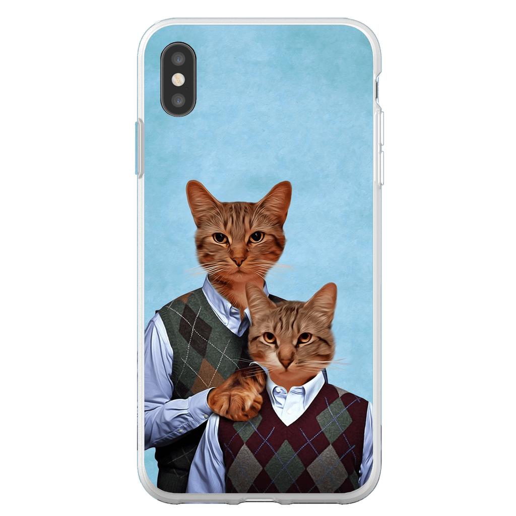 Funda personalizada para teléfono con 2 gatos &#39;Step Kitties&#39;