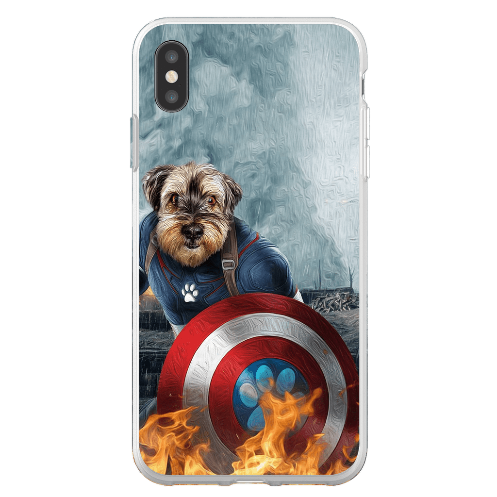 Funda para teléfono personalizada &#39;Capitán Doggmerica&#39;