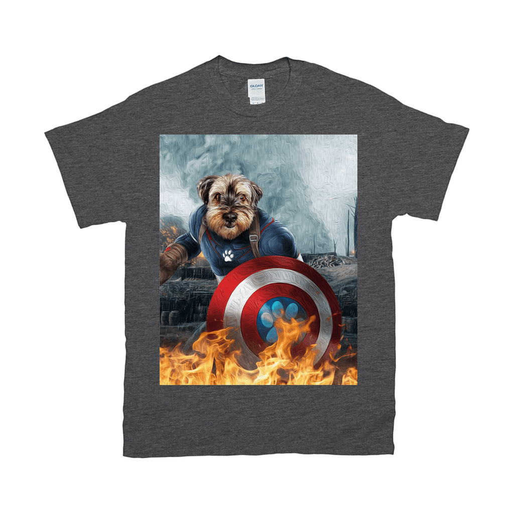 Camiseta personalizada para mascotas &#39;Capitán Doggmerica&#39; 