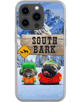 'South Bark' Personalized 2 Pet Phone Case