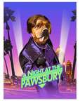 'A Night At The Pawsbury' Personalized Pet Poster