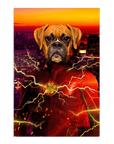 'Flash Doggo' Personalized Pet Canvas