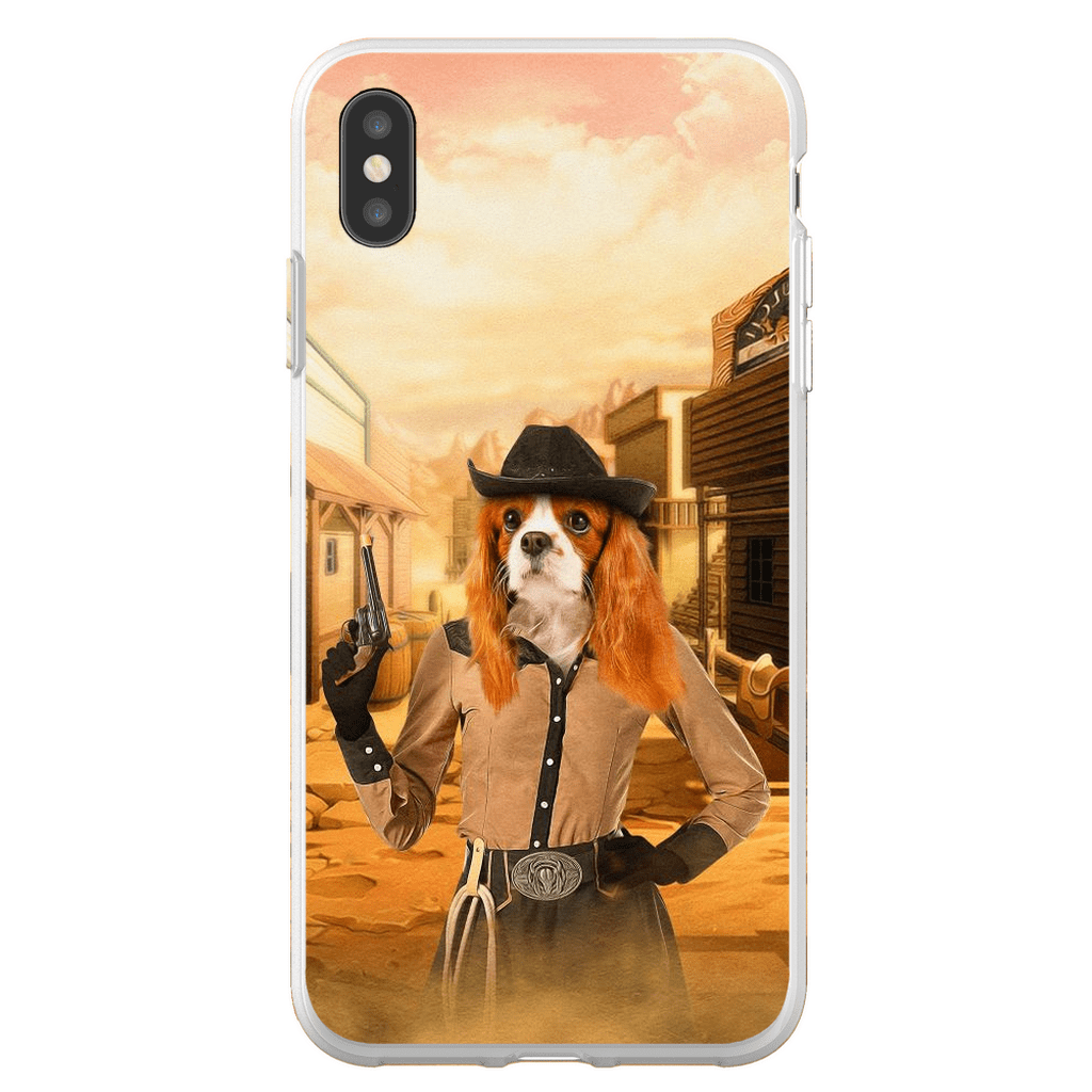 &#39;The Cowgirl&#39; Personalized Phone Case