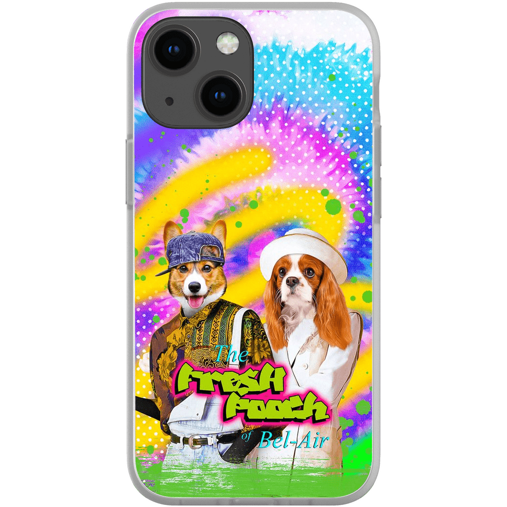 Funda personalizada para teléfono con 2 mascotas &#39;The Fresh Pooch&#39;