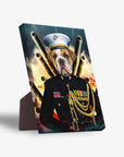 Lienzo personalizado para mascotas 'The Marine'