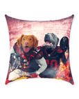 'Atlanta Doggos' Personalized 2 Pet Throw Pillow