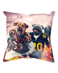 'Washington Doggos' Personalized 2 Pet Throw Pillow