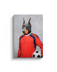 'The Soccer Goalie' Personalized Pet Canvas