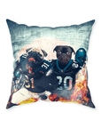 'Philadelphia Doggos' Personalized 2 Pet Throw Pillow