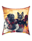 'Arizona Doggos' Personalized 2 Pet Throw Pillow