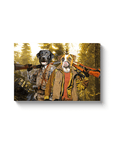 'The Hunters' Personalized 2 Pet Canvas