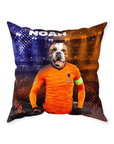 'Holland Doggos Euro Football' Personalized Pet Throw Pillow