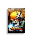 'Street Doggos 2' Personalized 2 Pet Canvas