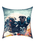 'Philadelphia Doggos' Personalized 2 Pet Throw Pillow