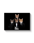 'The Catfathers' Personalized 4 Pet Canvas