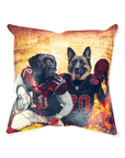 'Arizona Doggos' Personalized 2 Pet Throw Pillow