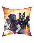 'Arizona Doggos' Personalized 2 Pet Throw Pillow