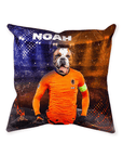 'Holland Doggos Euro Football' Personalized Pet Throw Pillow