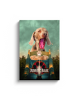 'Jurassic Bark' Personalized Pet Canvas