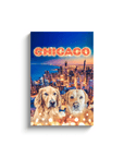 'Doggos Of Chicago' Personalized 2 Pet Canvas