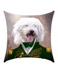 'The Green Admiral' Personalized Pet Throw Pillow