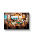 'The Poker Players' Personalized 6 Pet Canvas