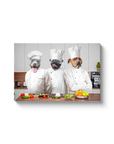 'The Chefs' Personalized 3 Pet Canvas