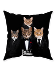 'The Catfathers' Personalized 4 Pet Throw Pillow