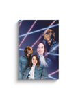 '1980s Lazer Portrait Pet(Male)/Human(Female)' Personalized Canvas