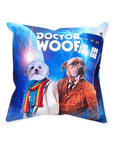 'Dr. Woof' Personalized 2 Pet Throw Pillow