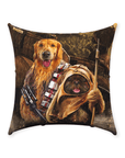 'Chewdogga & Dogg-E-Wok' Personalized 2 Pet Throw Pillow