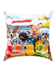 'The Beach Dogs' Personalized 4 Pet Throw Pillow