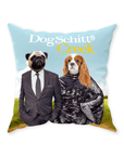 'DogSchitt's Creek' Personalized 2 Pet Throw Pillow