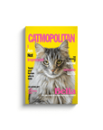 'Catmopolitan' Personalized Pet Canvas