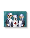 'The Nurses' Personalized 3 Pet Canvas