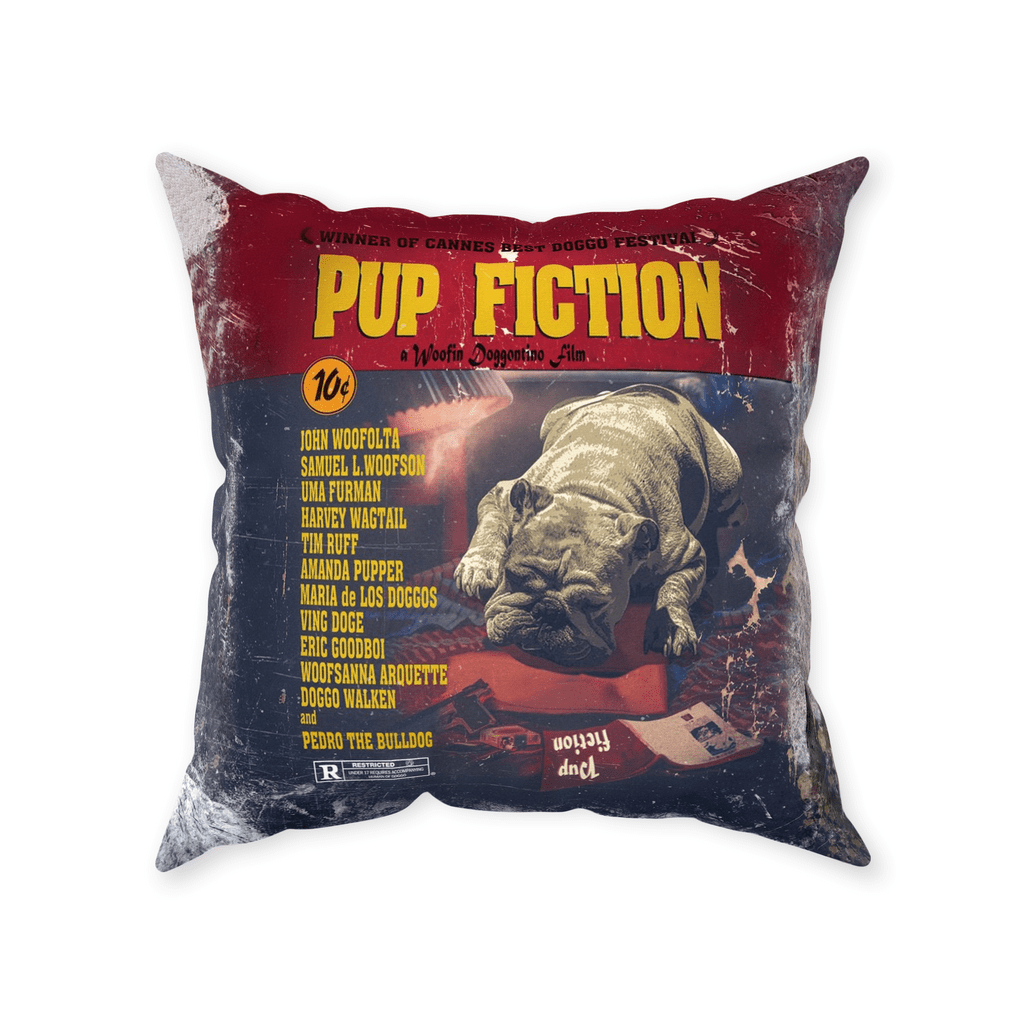 Cojín personalizado para mascotas &#39;Pup Fiction&#39;