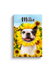 Lienzo personalizado para mascotas 'El Girasol'