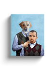 'Step Doggo & Human' Personalized Canvas